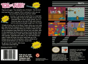 Tom & Jerry (USA) (Beta) box cover back